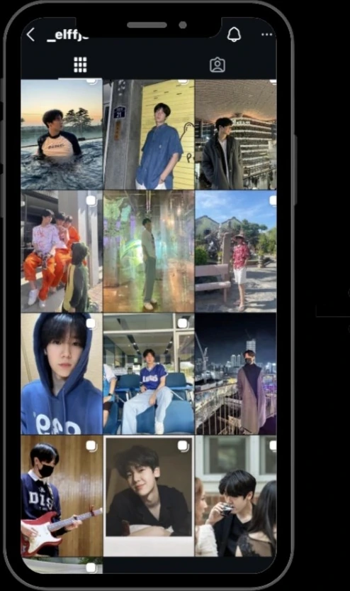 Instagram grid before creator brand repositioning