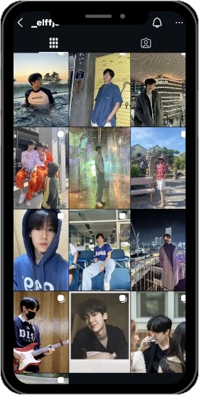 Instagram grid before creator brand repositioning